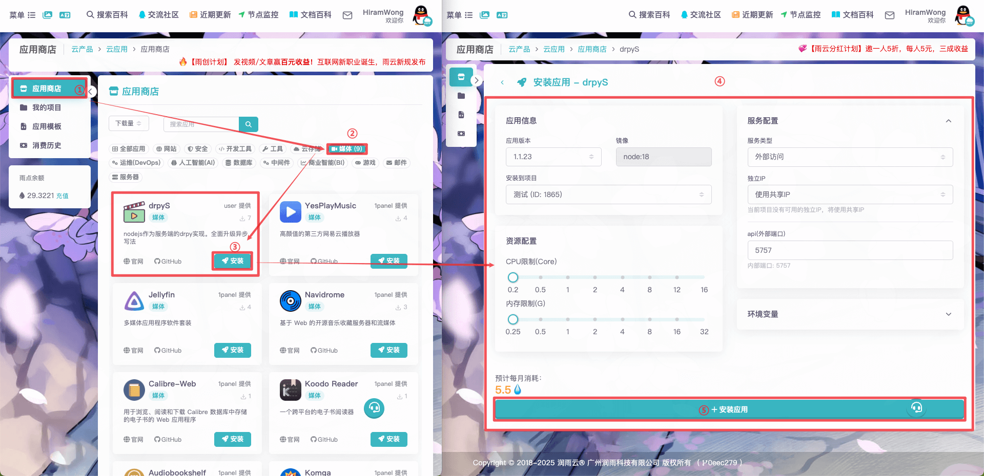 drpyS-rainyun-app