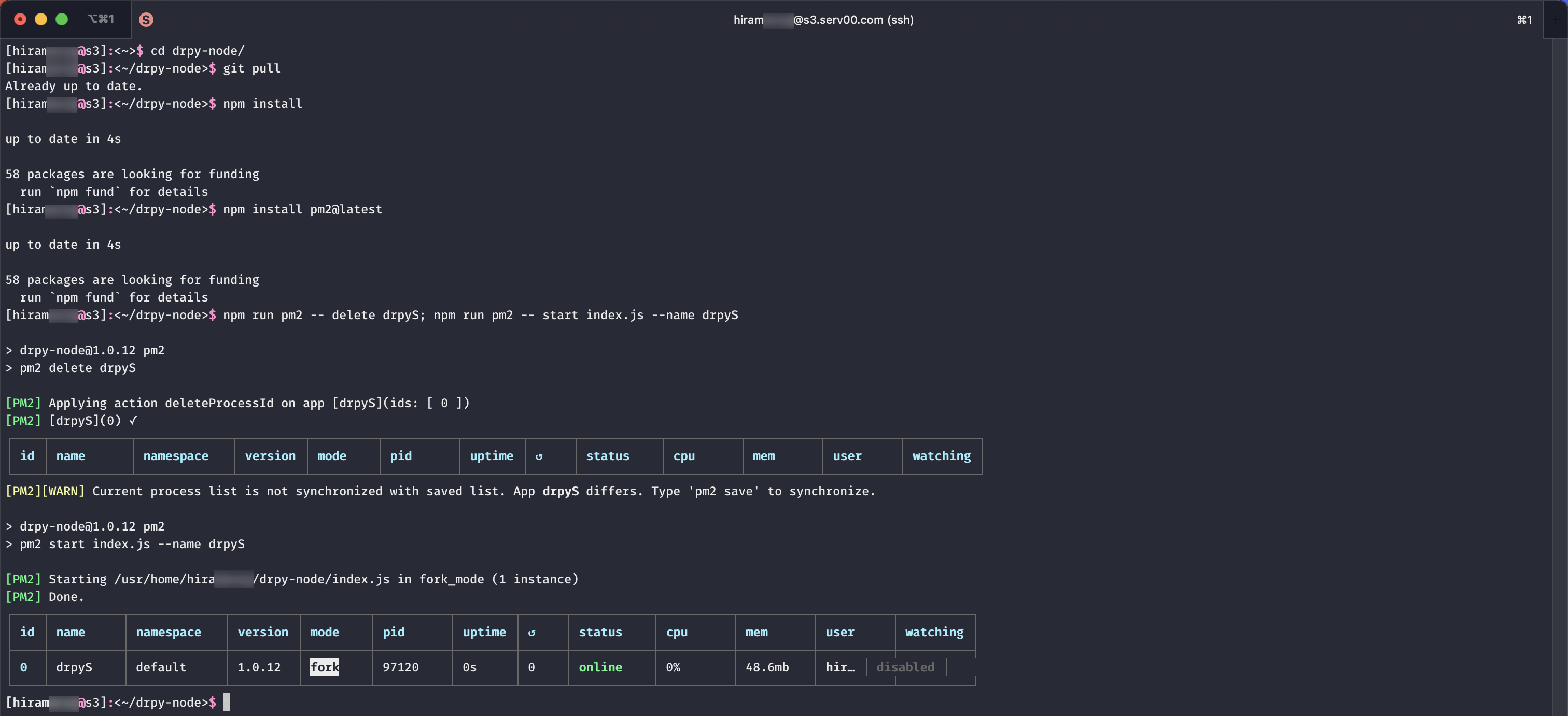 drpyS-serv00-update-pm2